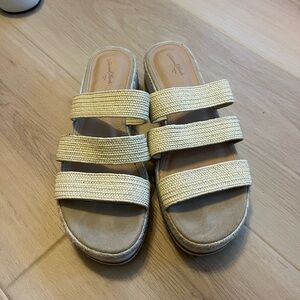 Tan Slide Sandals